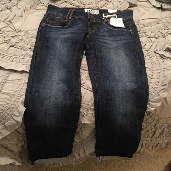Jolt Jeans •NWT• Cropped distressed denim • Size 1 - Picture 5 of 6